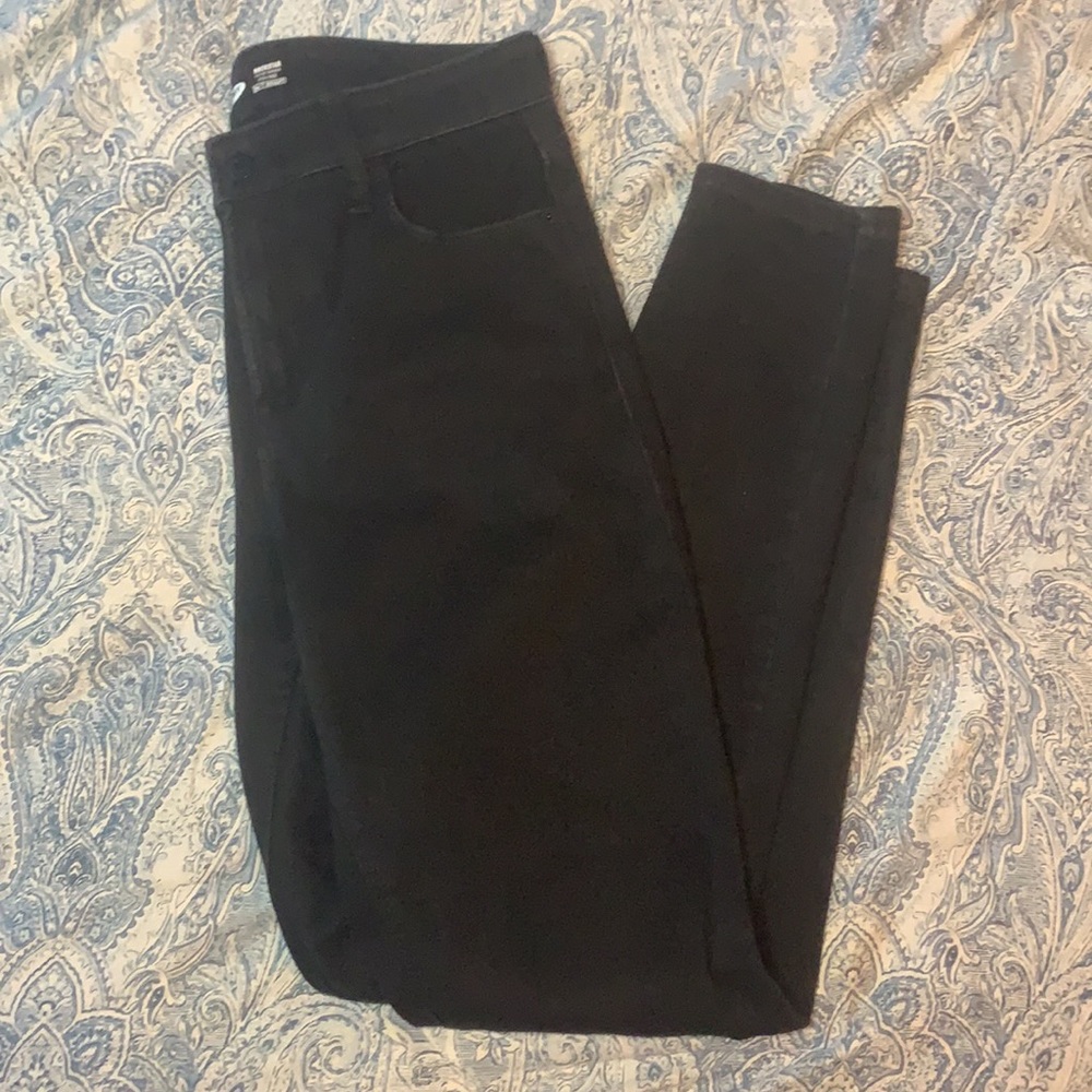 Rockstar Super Skinny High Rise Black Jeggings